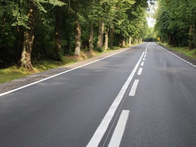 nowa nawierzchnia drogi 730