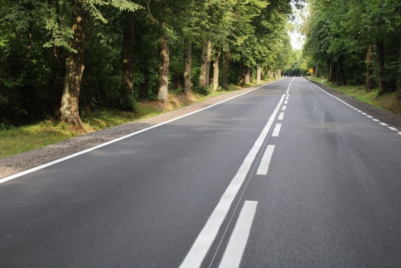 nowa nawierzchnia drogi 730