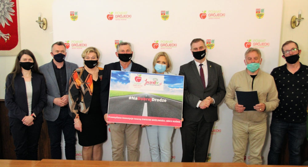 Wójt Marta Cytryńska i Starosta Grójecki Krzysztof Ambroziak