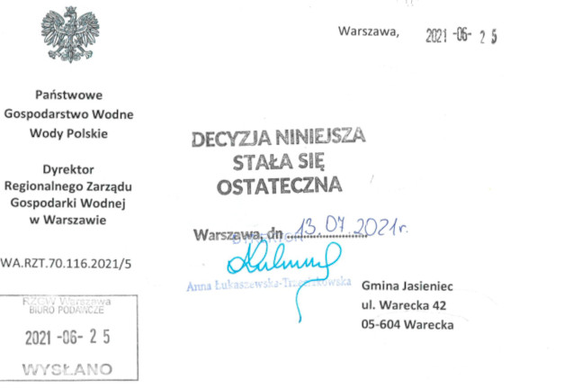 Grafika stanowiąca górną część decyzji o taryfie