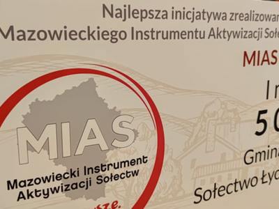 Mamy najlepszy projekt MIAS na Mazowszu