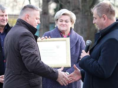 Oficjalne otwarcie wyremontowanej drogi Jasieniec- Promna
