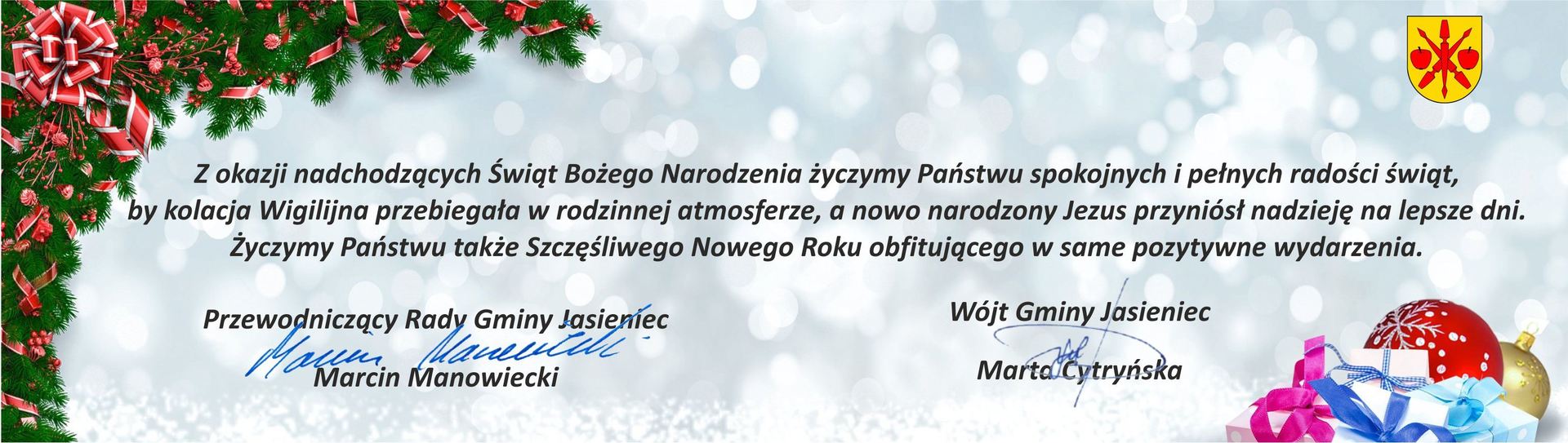 życzenia z okazji Świąt