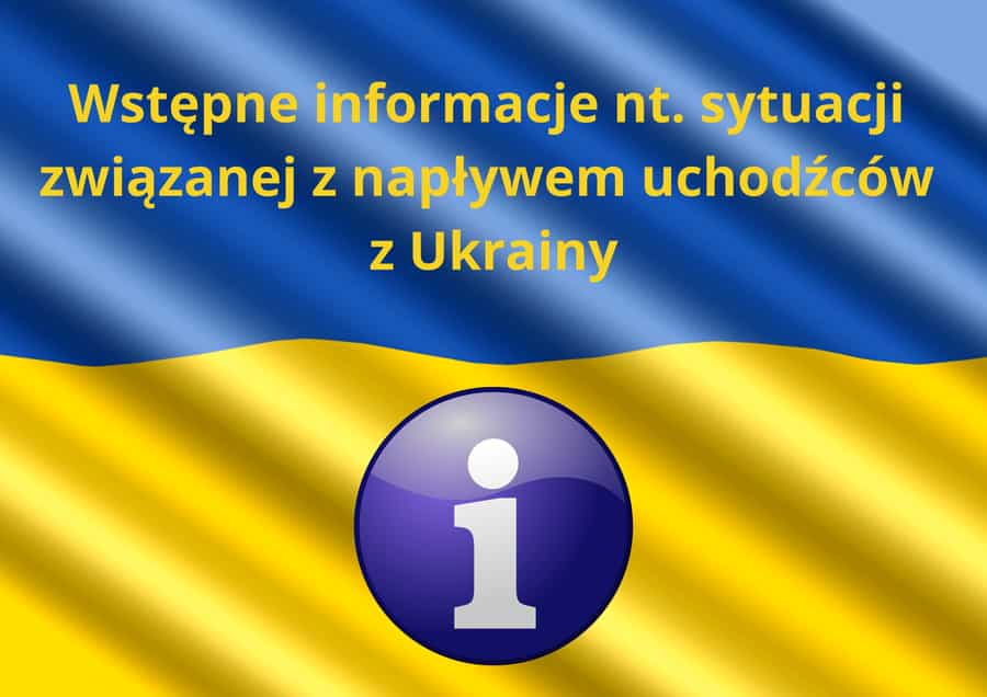 Grafika informująca o sytuacji związanej z napływem uchodżców