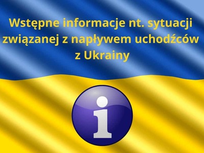 Grafika informująca o sytuacji związanej z napływem uchodżców