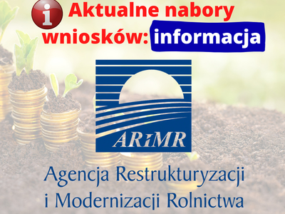 Grafika informująca o naborach ARMiR