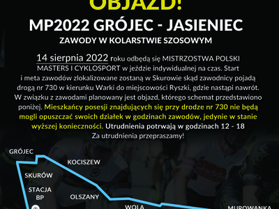 plakat zdjęcie objazdu