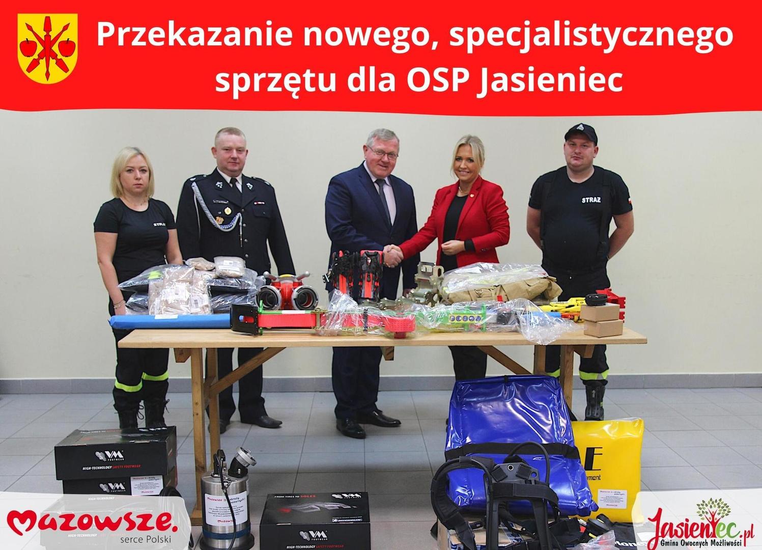 Zdjęcie Przekazanie nowego specjalistycznego sprzętu dla OSP Jasieniec
