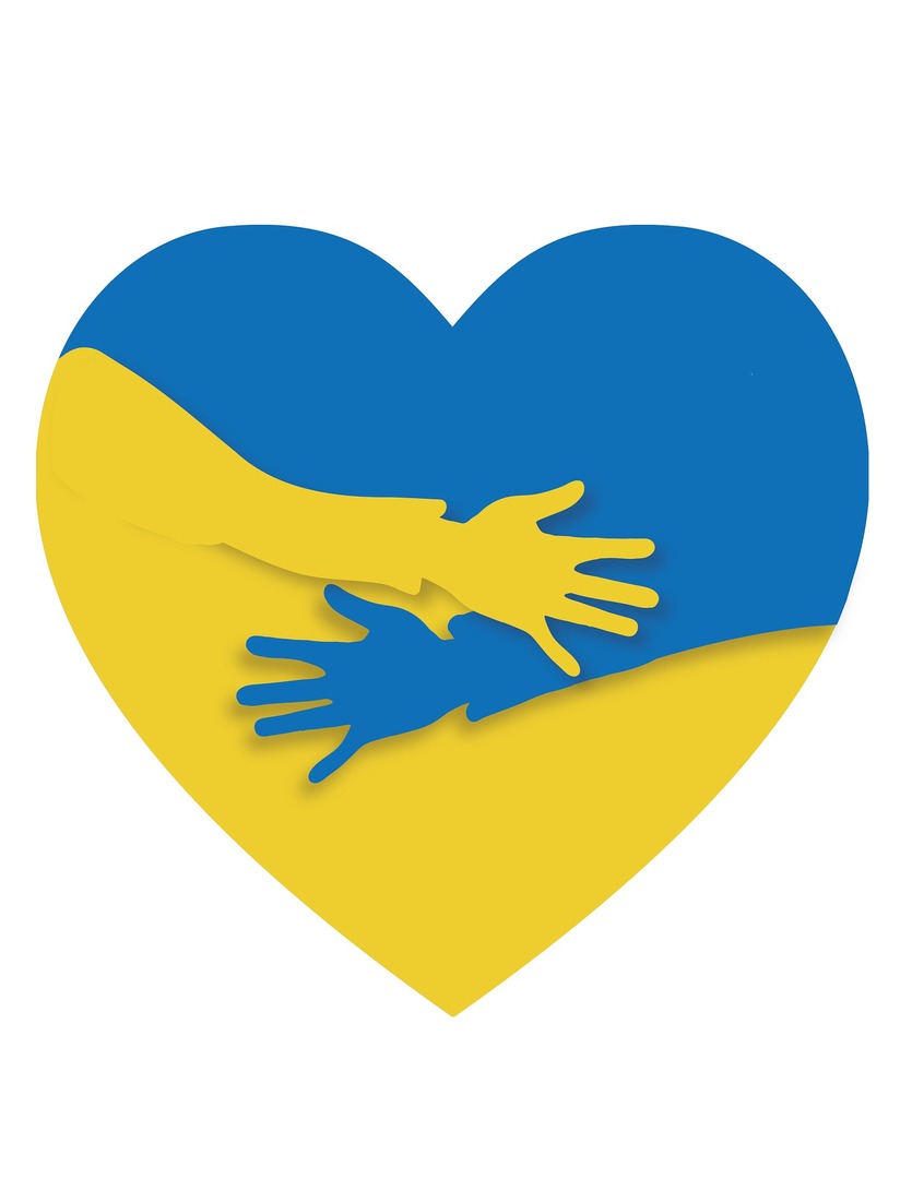 grafika symbolizujaca jedność z Ukrainą
