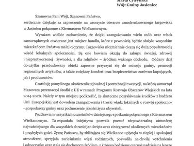Otwarcie targowiska w Jasieńcu