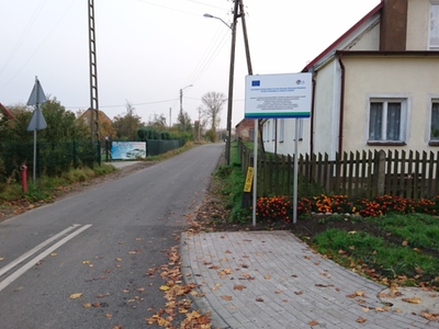 Nowa nawierzchnia drogowa ul. Ogrodowej w Trzemesznie Lubuskim.