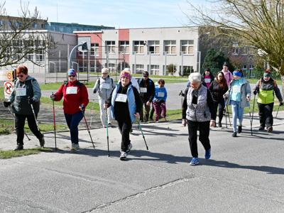 Wiosenny nordic walking w Sulęcinie. 