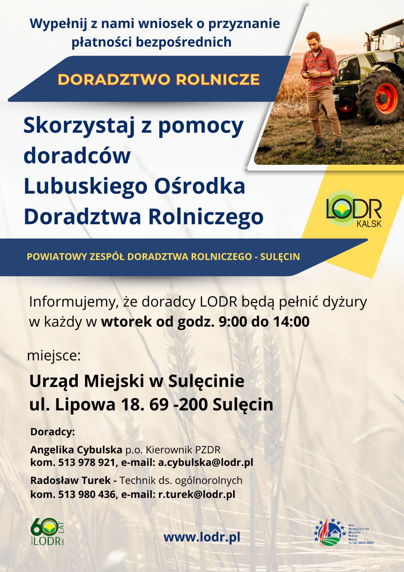 Dyżury doradców LODR