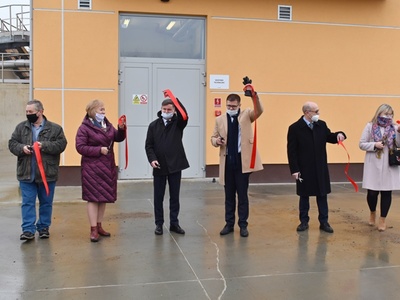 Rozbudowa i przebudowa oczyszczalni ścieków w Sulęcinie.
Oficjalne oddanie inwestycji do użytku.