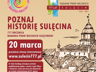 Plakat "Poznaj Historię Sulęcina".