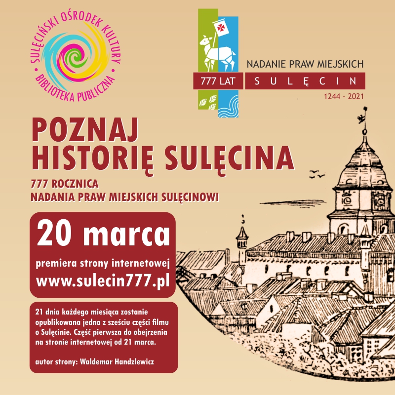 Plakat "Poznaj Historię Sulęcina".