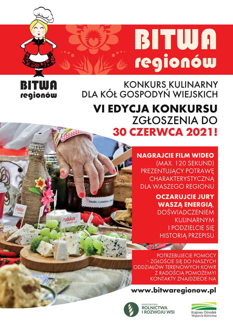 Plakat Konkursu Kulinarnego "Bitwa Reginów".