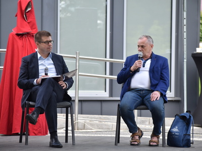 Gość spotkania członek Koła PTTK i burmistrz Sulęcina.