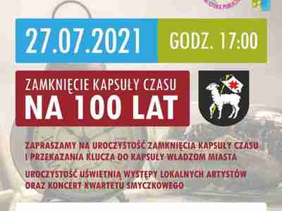 Informacje dotyczące zamknięcia kapsuły czasu.