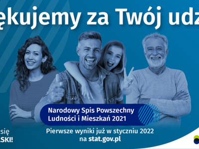 Podziękowania za udział w Narodowym Spisie Powszechnym Ludności i Mieszkań