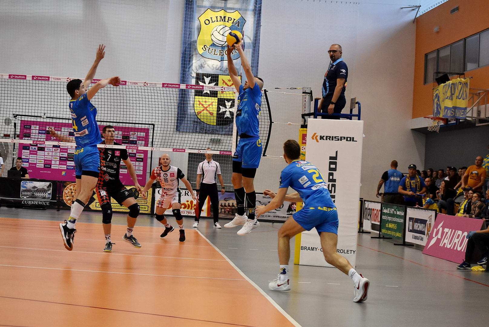 Mecz piłki siatkowej STS Olimpia-KPS Siedlce.
