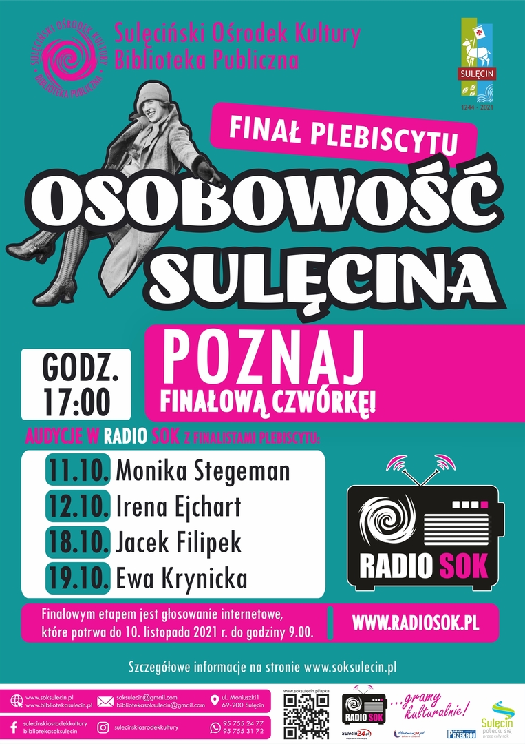Osobowość Sulęcina - audycje z finalistami
