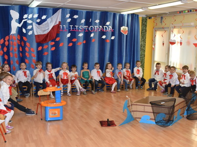 Święto Niepodległości w przedszkolu nr 2.
