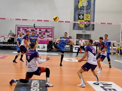 Mecz piłki siatkowej STS Olimpia - Chemeko-System Gwardia Wrocław.