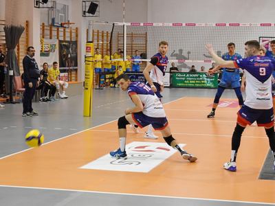 Mecz piłki siatkowej STS Olimpia - Chemeko-System Gwardia Wrocław.