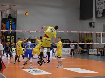 Mecz piłki siatkowej STS Olimpia Sulęcin - MKS Będzin.