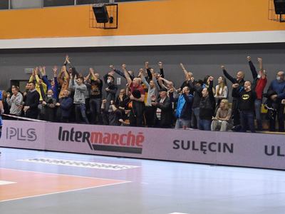 Mecz piłki siatkowej STS Olimpia Sulęcin - MKS Będzin.