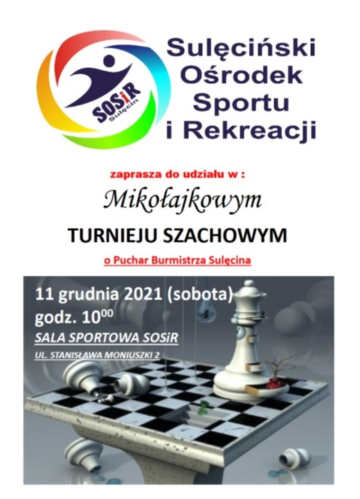Mikołajkowy Turniej Szachowy o Puchar Burmistrza Sulęcina