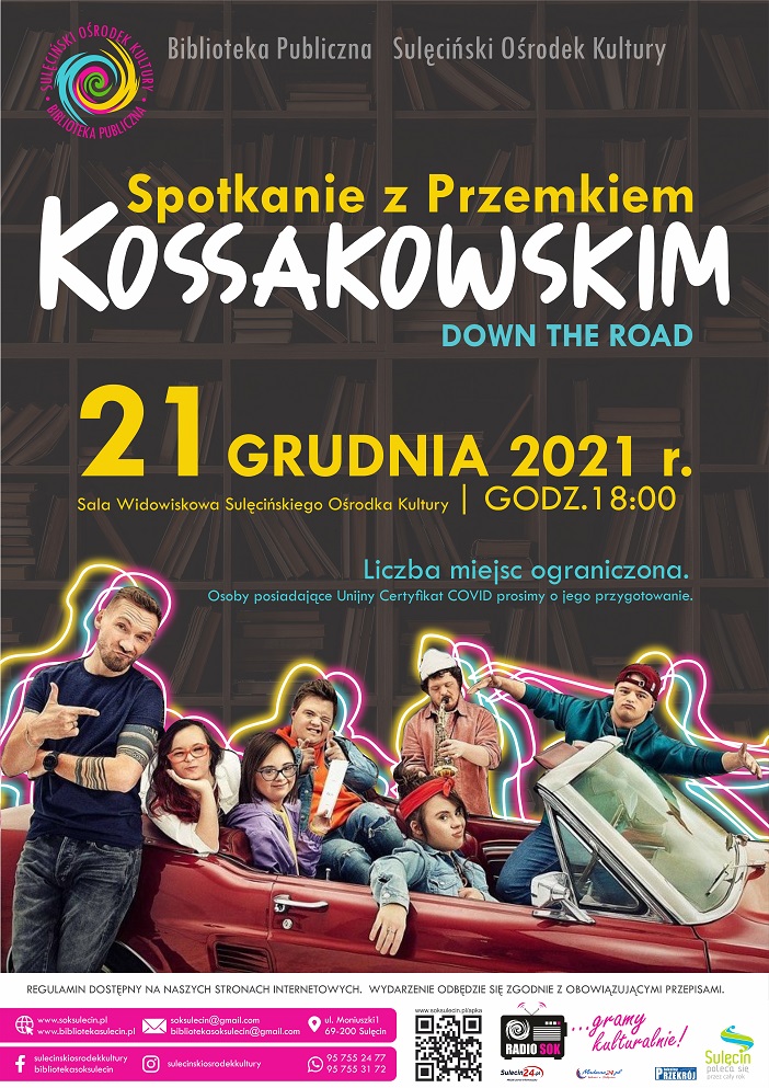 plakat Spotkanie z Przemkiem Kossakowskim