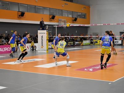 Mecz piłki siatkowej STS Olimpia - SPS Chrobry Głogów.