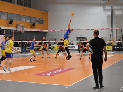 Mecz piłki siatkowej STS Olimpia - SPS Chrobry Głogów.