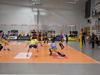 Mecz piłki siatkowej STS Olimpia - SPS Chrobry Głogów.