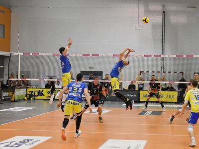 Mecz piłki siatkowej STS Olimpia - SPS Chrobry Głogów.