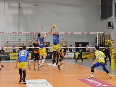 Mecz piłki siatkowej STS Olimpia - SPS Chrobry Głogów.