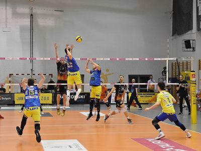 Mecz piłki siatkowej STS Olimpia - SPS Chrobry Głogów.