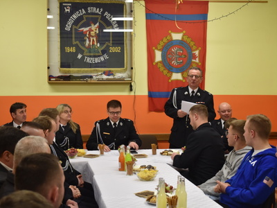 Zebranie sprawozdawcze OSP w Trzebowie.