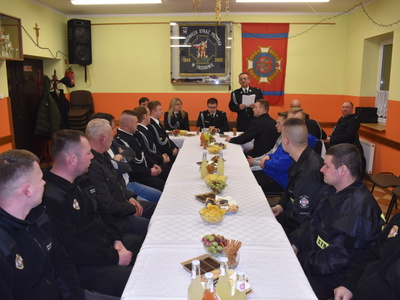 Zebranie sprawozdawcze OSP w Trzebowie.