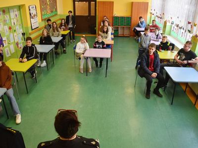 Turniej wiedzy pożarniczej "Młodzież zapobiega pożarom".  