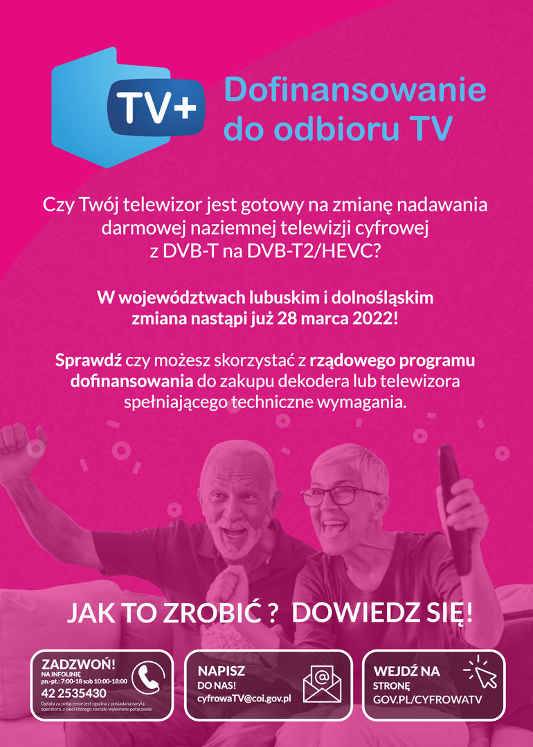 Zmiana sposobu nadawania naziemnej telewizji cyfrowej staje się faktem