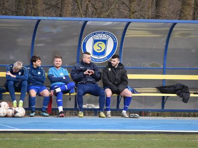 Mecz piłki nożnej pomiędzy MKS Stal Sulęcin i Pogoń Skwierzyna.