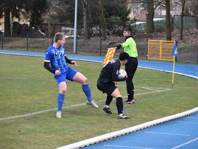 Mecz piłki nożnej pomiędzy MKS Stal Sulęcin i Pogoń Skwierzyna.