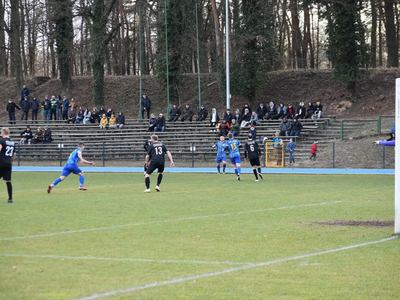 Mecz piłki nożnej pomiędzy MKS Stal Sulęcin i Pogoń Skwierzyna.