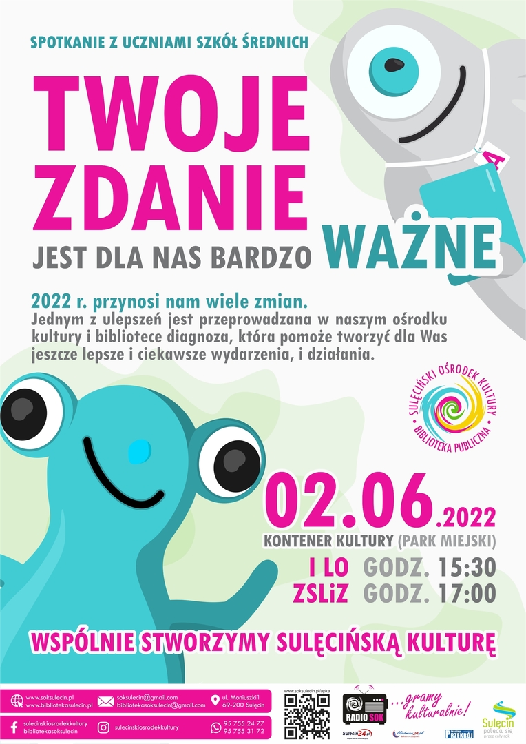 Zapraszamy na spotkania z uczniami szkół średnich