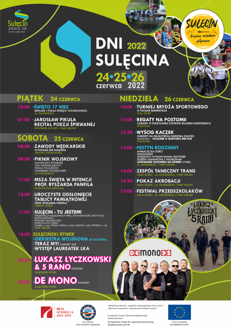 Zapraszamy na Dni Sulęcina 2022