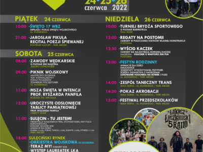 Zapraszamy na Dni Sulęcina 2022