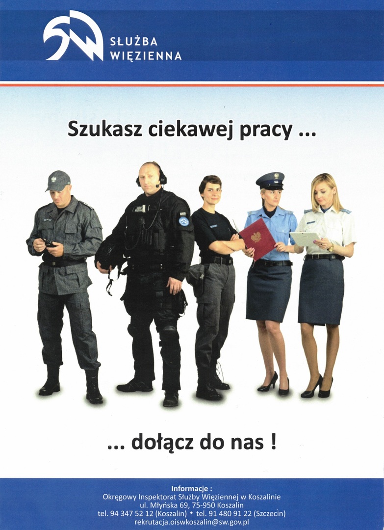 ZOSTAŃ FUNKCJONARIUSZEM SŁUŻBY WIĘZIENNEJ W ZAKŁADZIE KARNYM W GORZOWIE WLKP. LUB W ODDZIALE ZEWNĘTRZYM W SŁOŃSKU